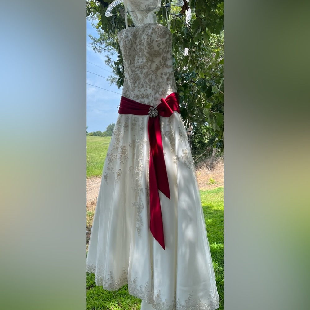 Dere Kiang wedding dress size 4 BRAND NEW with veil